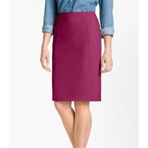 HALOGEN Magenta Seamed High Waist Pencil Skirt 4